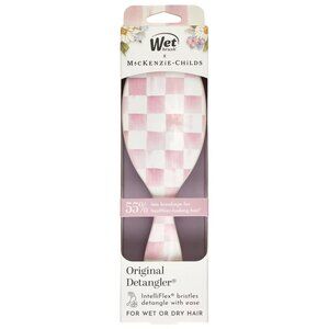 Wet Brush Original Detangler MacKenzie-Childs Pink Rosy Check New Limited Ed